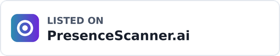 Listed on PresenceScanner
