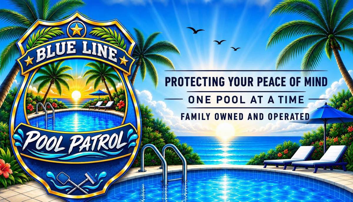 Blue Line Pool Patrol logo